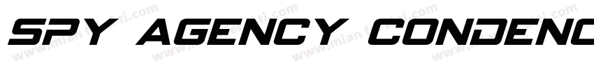 Spy Agency Condenced Italic字体转换